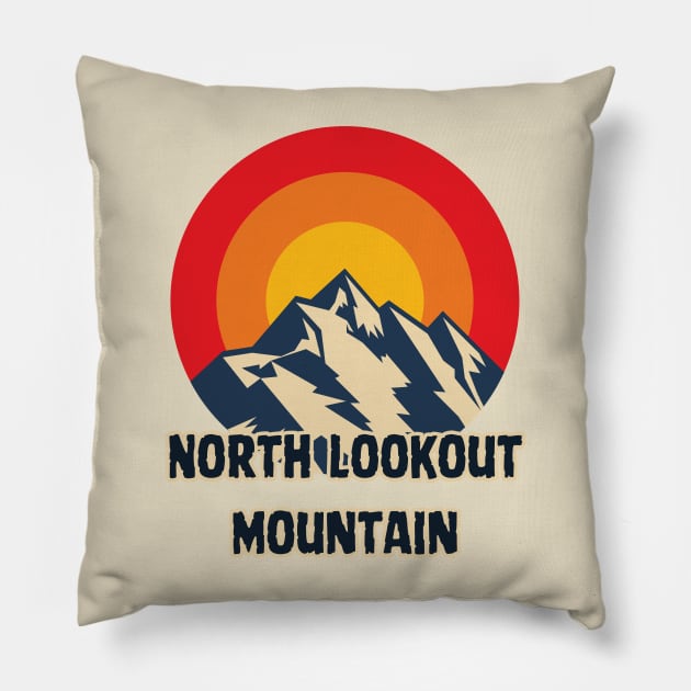 North Lookout Mountain Pillow by Canada Cities