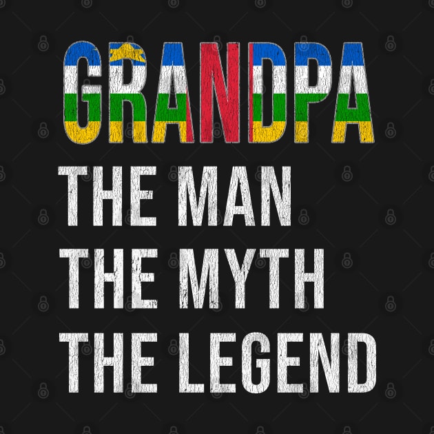 Grand Father Central African Grandpa The Man The Myth The Legend - Gift for Central African Dad With Roots From  Central African Republic by Country Flags