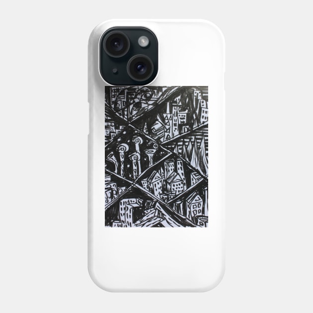 Ink Sketch - Nine Cities. 2013 Phone Case by IgorPozdnyakov