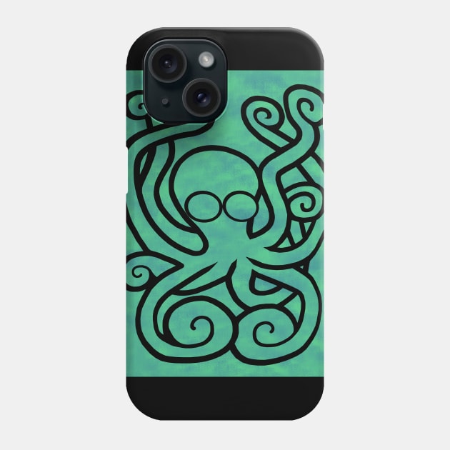 Octo-Doodle-Pus Green Phone Case by BlakCircleGirl