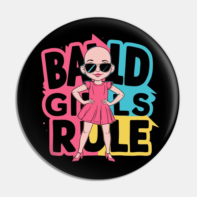 Bald girl Pin by VivaVagina