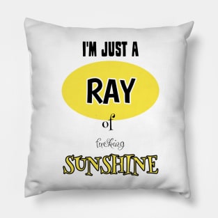 I'm Just A Ray Of Fucking Sunshine Pillow