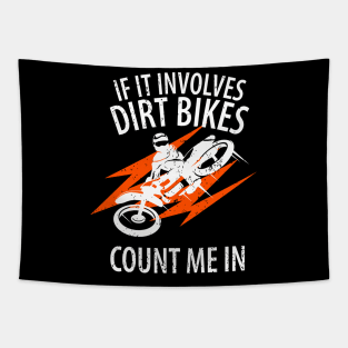 Motocross Biker Freestyle Stunt Tapestry