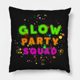Party Squad Paint Splatter Effect Pillow