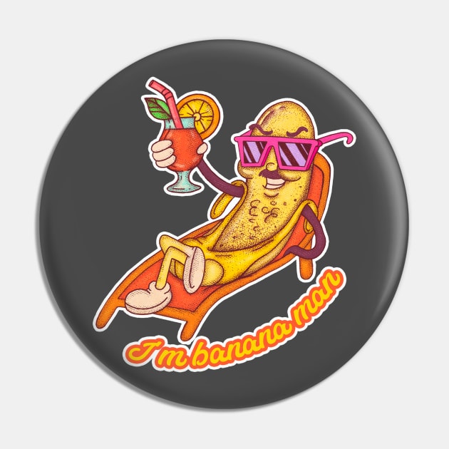 Chill banana man Pin by Sasshhaaaart