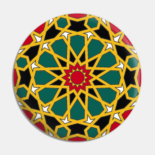 Royal Colorful Islamic Geometric Pattern - Colorful Islamic Pattern - Colorful Islamic Pattern Geometric Pin