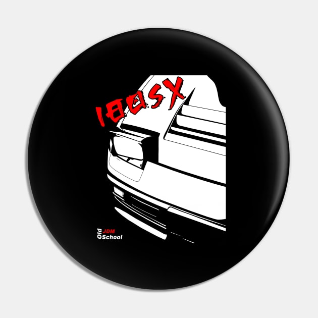 JDM 180SX Black & White Pin by OSJ Store