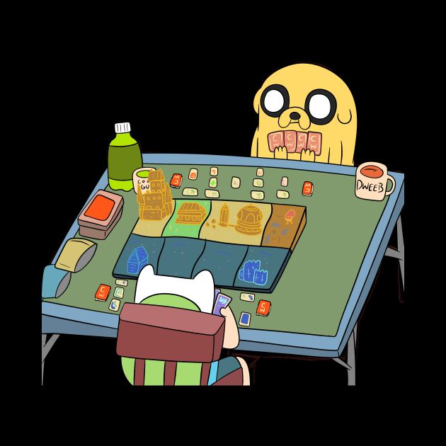 Card Wars with Finn and Jake by surfinggiraffecomics