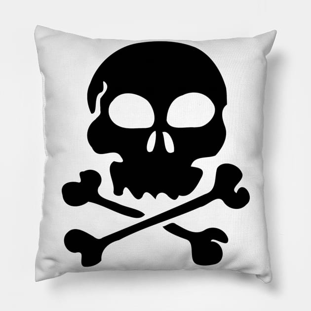 Skull And Crossbones Gift Pillow by Dara4uall