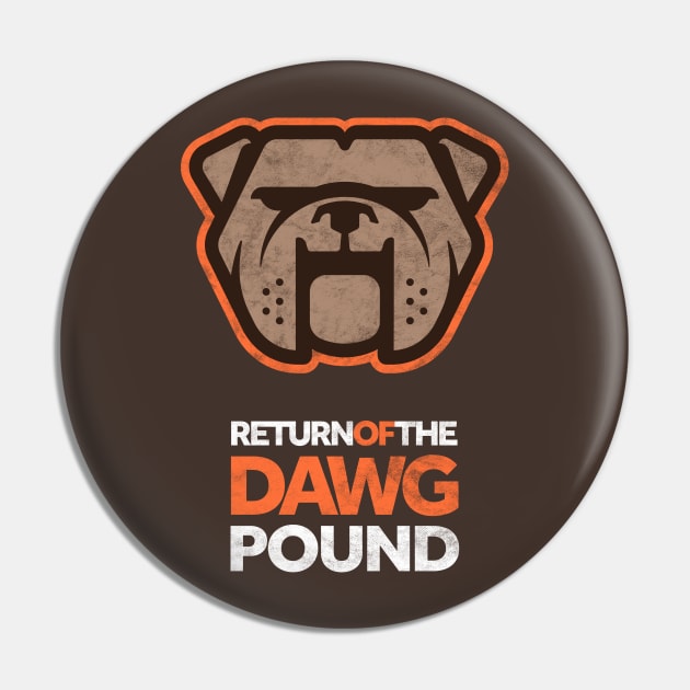 Cleveland Playoffs Run - Return of the Dawg Pound Pin by BooTeeQue