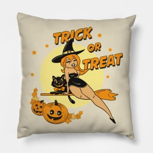 Retro Witch Pillow