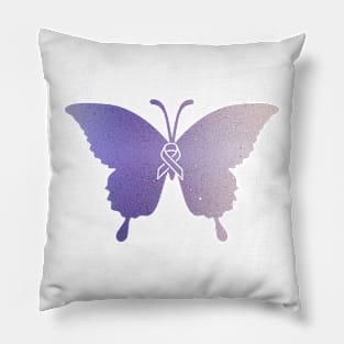 IBD Butterfly and Ribbon Awareness Merchandise Pillow