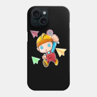 Paper Airplanes Child Phone Case