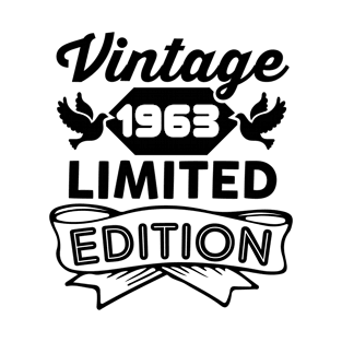 vintage 1963 limited edition birthday gift T-Shirt