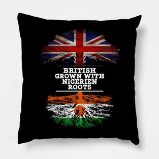 British Grown With Nigerien Roots - Gift for Nigerien With Roots From Niger Pillow
