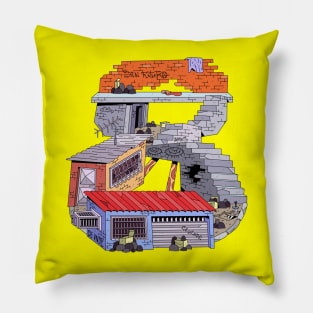 Number 8, alphabet ghetto background Pillow