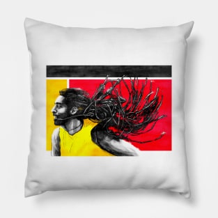 Dustin Brown German Tennis Artwork Pillow