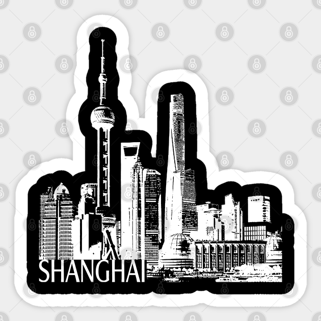 Shanghai - Shanghai - Sticker | TeePublic