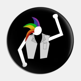 Rainbow Punk Pin