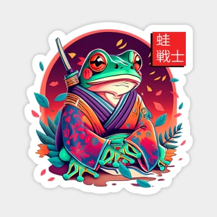 Frog Warrior Magnet