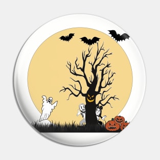 Vintage Spooky Forest Pin