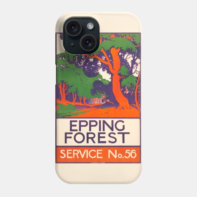 Epping Forest Poster by Walter E. Spradbery, 1913 Phone Case by WAITE-SMITH VINTAGE ART