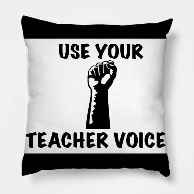 Teacher Voice Pillow by Hannah Carter Art