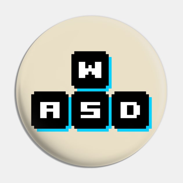 WASD Pin by JWDesigns