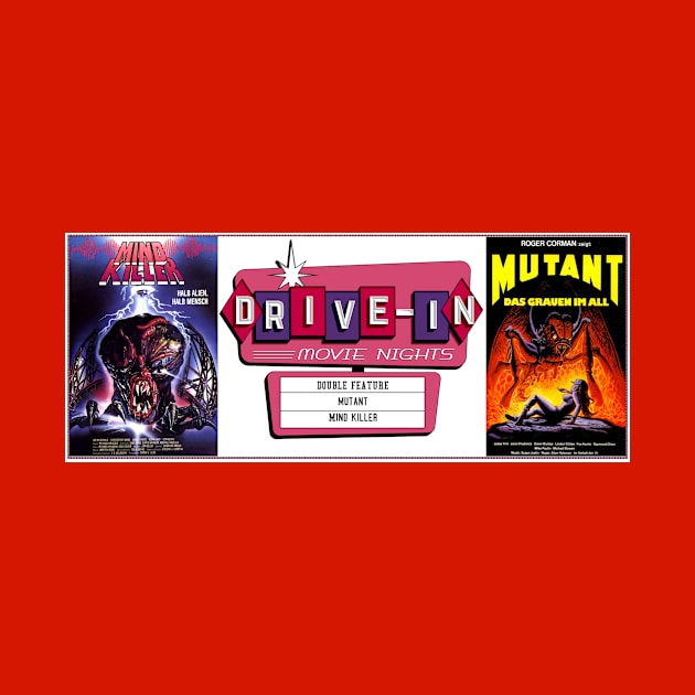 Drive-In Double Feature - Creature Horror Movies by Starbase79