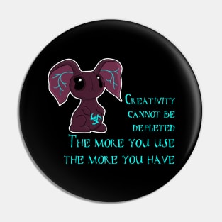 Creativity Bunny Pin