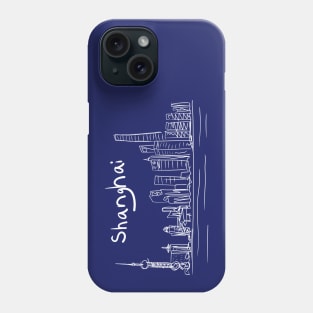 Shanghai China Skyline Cityscape Phone Case