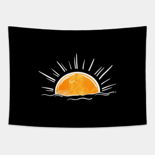 Simple Art Of Sun Shines With Full Of Positive Energy Tapestry