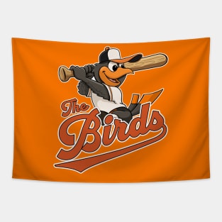 The Oriole Birds Baseball Mascot Tapestry