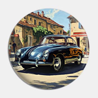 Porsche 356 in a french village Pin