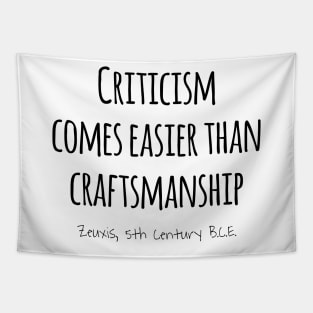 Criticism & Craftsmanship, Zeuxis 5th Century BCE Tapestry