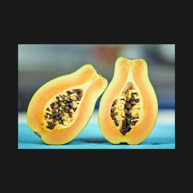 Papaya fruit in closeup by naturalis