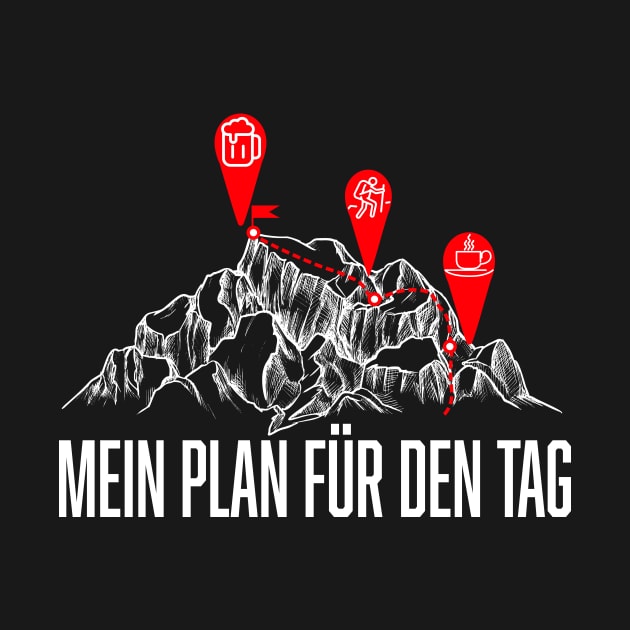 Bergwandern Tagesplan Berge Wandern by Foxxy Merch