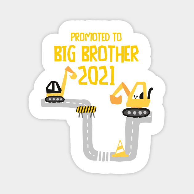 Promoted to Big brother excavator announcing pregnancy 2021 Magnet by alpmedia