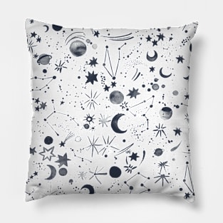 Space Cosmos Navy Pillow