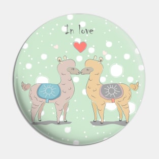 Alpacas in Love Pin