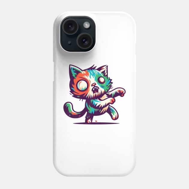 Zombie cat Phone Case by Evgmerk