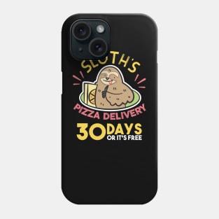 This Funny Italian Fast Food Pizza-Delivery Sloth Design Phone Case