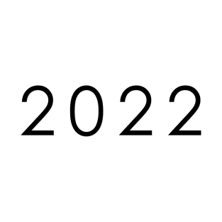 Simple Black / Dark 2022 year T-Shirt