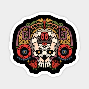 Azteca Skull Magnet