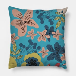 Spring Blue Pillow