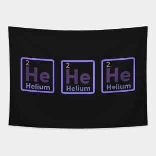 He He He Helium Funny Science Tapestry