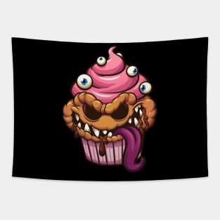 Cupcake halloween monster Tapestry