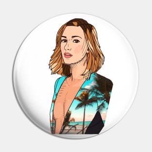 Palm Tree Jacket Kat Pin