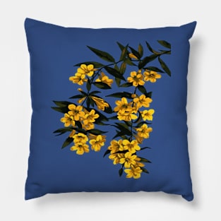 Gelsemium Sempervirens Carolina Jasmine Blossom Vector Pillow