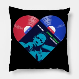 Coltrane Jazz Vinyl Heart In Color Pillow